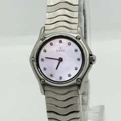 EBEL エベル ピンクシェル 11553965 QZ レディース 12Pダイヤ 腕時計 稼働品のサムネイル