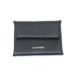 美品 JIL SANDER ジルサンダー 小銭入れ J26UI0004 FOLDED MINI PURSE コインケース ブラック 黒   28012722のサムネイル