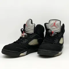 NIKE Air Jordan 5 Retro OG 'Black/Fire Red/Metallic Silver/White' (2016)ナイキ エアジョーダン5 レトロ OG 845035 003 サイズ26.5㎝