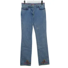 ポールスミスジーンズ Paul Smith JEANS デニム ジーンズ ジーパン 花柄 刺繍 Mサイズ相当 ブルー 265 0929 のサムネイル