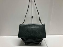 完売品HINCNUNC/MIKUグリーン ワンハンドルショルダーレザーバッグ