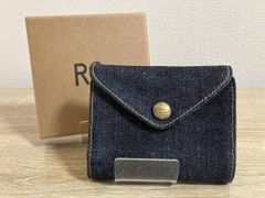 美品 RRL インディゴ デニム ビルフォールド ウォレット 箱 巾着 付属