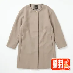 HK WORKS LONDON ノーカラーコート ベージュ Lサイズ 23区風のサムネイル