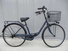 自転車26インチ Minette オートLEDライト 内装3段変速 通学 通勤