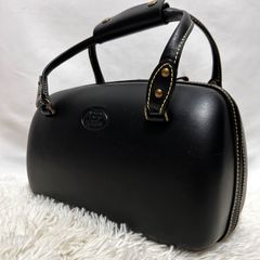 Big Prosperity BP ミニボストンバッグ ハンドバッグ 黒 レザー - メルカリ