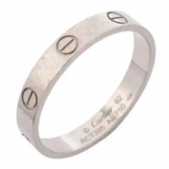 カルティエ(Cartier) カルティエ リング ミニラブ 18KWG ホワイトゴールド ＃62メンズのサムネイル