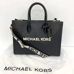 MICHAEL KORS マイケルコース トートバッグ ショルダーバッグ ミレラ ミディアム ペブルドレザー 美品 35S4G7ZT2L 2Way カバン ロゴ チャーム レディース  ブラック 鞄 DF18847■