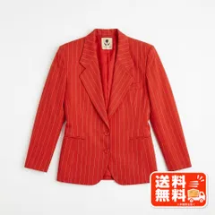 private label テーラードジャケット レッド ストライプ ウール M BURBERRY風のサムネイル
