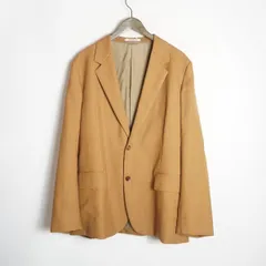 正規 美品 AURALEE オーラリー WOOL CUPRA LINEN CLOTH JACKET A20SJ01CL ウール キュプラ リネン 2Bシングル ジャケット 茶 3515Q♪のサムネイル