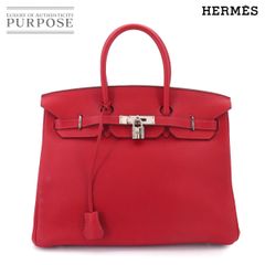 新品同様 エルメス HERMES バーキン35 トゴ ルージュヴィフ □I刻印