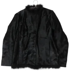 PRADA プラダ コート ハラコ フォックス ファー ジャケット アウター ブラック 38【M】 レディース 【中古】のサムネイル