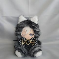 ちびぐるみ おすわり ぬい服 着ぐるみ ねこ サバトラ(内耳 白) - メルカリ