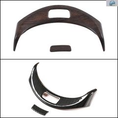 메르세데스 벤츠 C GLC 클래스 W205 X253 2015-2022 용 ABS 카본 파이버 카 센터 콘솔 팔걸이 수납 박스 버튼 하마