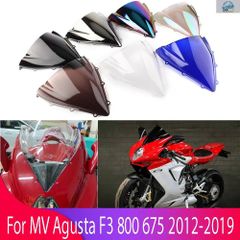 MV AGUSTA F3 800 675 2012-2019 용 윈드 실드 더블 버블 윈드 스크린 오토바이 액세서리 페어링 디플렉터