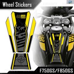 F850GS F750GS F 850 ​​750 GS 용 3D 모터 사이클 탱크 패드 스티커 프로텍터 트리플 블랙 40 주년 기념 데칼 2020-2024
