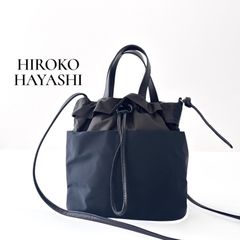 美品】 ヒロコハヤシ LUINI ルイーニ 2way ナップサック ネイビー