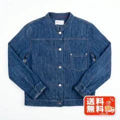 SCAPA スキャパ ノーカラー デニムジャケット ブルー レディース LEQUIPE風のサムネイル