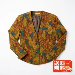 KAORYINU 花柄ジャケット ノーカラー レトロ ヴィンテージ風のサムネイル