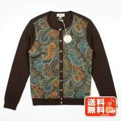 SCAPA スキャパ ペイズリー柄 長袖 カーディガン ブラウン 38 Etro風のサムネイル