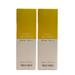 {2個まとめ割引}  VELY VELY  ゆずCサンセラム  SPF50+  PA++++ 30ml×2個セット｜ ビタミンC配合 日焼け止め 美容液 UVケア 化粧下地 韓国コスメのサムネイル