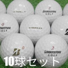Used, Grade A Golf Balls: Bridgestone TOUR BX Mixed Years White 10-Ball Set. Special Selection. Features the deep, powerful feel of the Tour BX, offering exceptional distance and stopping power. The feel professionals seek, and the wind-resistant X-type white balls.