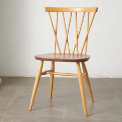 レア ercol ラティスドチェア 英国 ヴィンテージ アーコール クロスバックチェア エックスバックチェア ダイニングチェア 椅子 98722のサムネイル