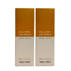{2個まとめ割引}  VELY  VELY  コラーゲンサンセラム   SPF50+ PA++++ 30ml×2個セット｜日焼け止め 美容液 UVケア 化粧下地 韓国コスメのサムネイル