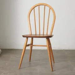 ercol フープバックチェア 4本 スポーク アーコール ダイニングチェア 英国 ヴィンテージ 曲木 椅子 エルム 天然木 イギリス 99040のサムネイル