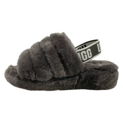 N*様 ☆新品☆ UGG もこもこサンダル フラッフ グレー サイズ7 24cm