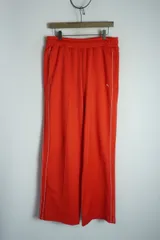 美品 PUMA プーマ T7 Track Pants ワイド シルエット トラック パンツ ジャージ スラックス 赤 サイズM 3557Q★4のサムネイル