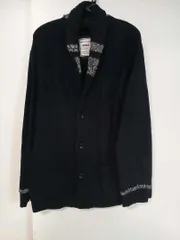 クリーニング済み Eddie Bauer ニットカーディガン XL 紺_Y6523のサムネイル