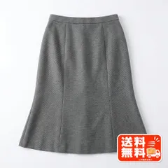 ひざ丈スカート グレー シンプル オフィス カジュアル COMME CA ISM風のサムネイル