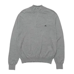 ■美品■BURBERRY バーバリー ニット サイズM ハーフジップ ハイネック ブランド古着【中古】RA9683のサムネイル