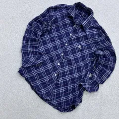 M ヴィンテージ メンズ CHECKPATTERN 長袖 KARA シャツ 0608Eのサムネイル