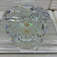 SWAROVSKI スワロフスキー クリスタル ペーパーウェイト2種LED台座付