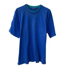 90s USA製 FRUIT OF THE LOOM 半袖 無地Tシャツ XL ブルー フルーツオブザルーム 90年代 ダブルネック カットソー 夏物 a806-5520のサムネイル
