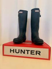 美品✨HUNTER ハンター オリジナル トール レインブーツ ネイビー 24