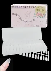 VICHE CATT ネイルチップ クリア 付け爪 サンディング加工済 300枚セット つけ爪 (ロングステイレット)のサムネイル