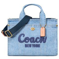 コーチ カードケース COACH デニム レザー シグネチャー スリム カード