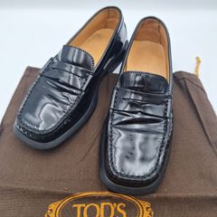 美品】トッズ ドライビングシューズ ゴンミーニ レザー 赤 34 22cm