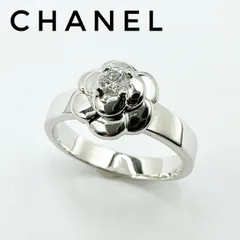 美品🌻CHANEL カメリア ダイヤモンド ホワイトゴールド リング 50 約10号 Yのサムネイル