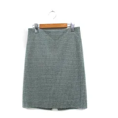 エンポリオアルマーニ EMPORIO ARMANI 国内正規品 タイトスカート ミニ 千鳥格子 38 グリーン 緑 /KT32のサムネイル