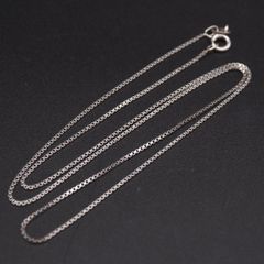 W642 ヴィンテージ SILVER925刻印 ネックレス ボールチェーン デザイン 