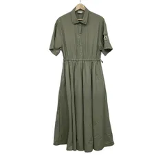 MONCLER(モンクレール) ワンピース サイズ42 L レディース ABITO J10932G00007 597IC カーキ レギュラーカラー/半袖/マキシ丈のサムネイル