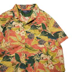 ビンテージ ラルフローレン オープンカラーシャツ パームツリー アロハ