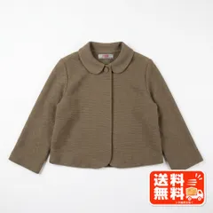 OFF-WHITE ジャケット カーキ ショート丈 丸襟 フレアスリーブ H&M風のサムネイル