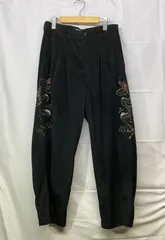 Subciety サブサエティ Souvenir velor pants スーベニア ベロア パンツ サイズ：L カラー：ブラックのサムネイル