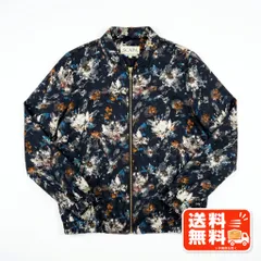 SCAPA スキャパ 花柄 ジップアップジャケット ネイビー系 総柄 45rpm風のサムネイル