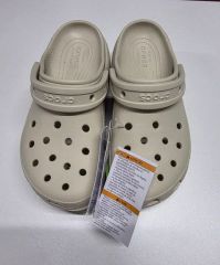crocs クラシック プラットフォーム クロッグ サンダル 27cmグレージュ