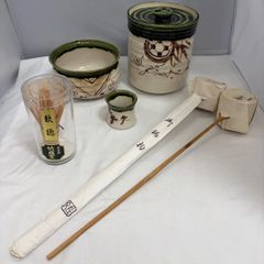 骨董　茶道セット　10点　収納箱付き　超古い 骨董 茶道セット 10点 収納箱付き 超古い - メルカリ